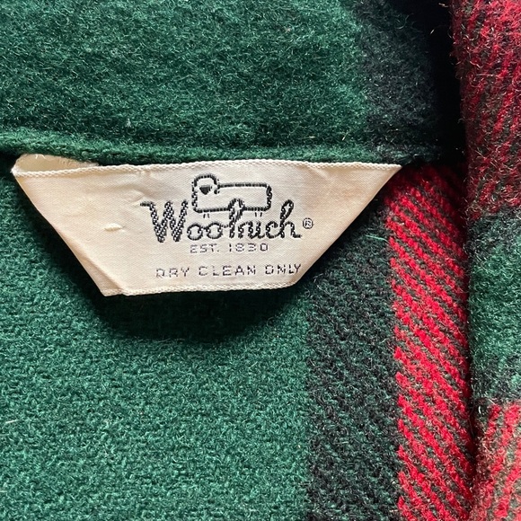 Vintage Woolrich Red and Green Plaid Wool Jacket size Medium - Picture 2 of 9